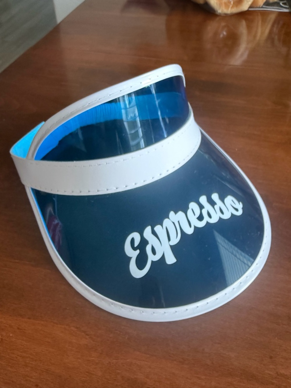 Espresso Blue And White Sabrina Carpenter Visor